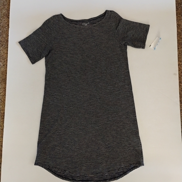 EILEEN FISHER Hemp Cotton Dress | Petite STRIPED Petite S - Picture 1 of 6